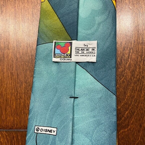 Disney Mickey Unlimited Vintage Polyester Golf Neck Tie Men's Size One Size - Picture 5 of 7